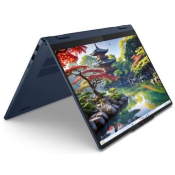 Lenovo Laptop Lenovo IdeaPad 5 2-in-1 14IAL10, Procesor Intel® Core™ Ultra 7 255H, Display 14 WUXGA 1920x1200 OLED, Memorie RAM 24 GB LPDDR5x, Capacitate 1 TB SSD M.2, Placa video integrata Intel® Arc™ 140T, Free DOS, Albastru