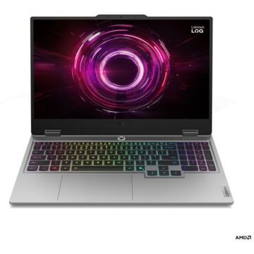 Lenovo Laptop Lenovo pentru Gaming LOQ 15AHP10, Procesor AMD Ryzen™ 7 250, Display 15.6 FHD 1920x1080, IPS, Memorie RAM 1x 16GB SO-DIMM DDR5, Capacitate 1TB SSD M.2, Placa video dedicata NVIDIA® GeForce RTX™ 5060 8GB GDDR7, Free DOS, Gri