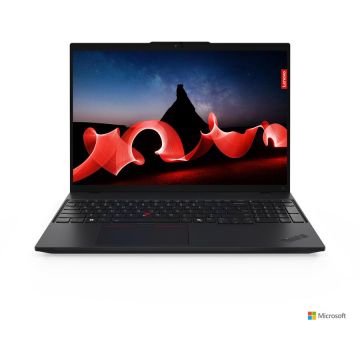 Lenovo Laptop Lenovo ThinkPad L16 Gen1, 16 WUXGA, Procesor Intel Core Ultra 5 125U, 16 GB RAM, 512 GB SSD,  Intel® Graphics, No OS, Negru