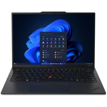 Lenovo Laptop Lenovo ThinkPad X1 Carbon Gen 12 cu procesor Intel® Core™ Ultra 7 155U pana la 4.8 GHz, 14, WUXGA, IPS, 16GB LPDDR5x, 512GB SSD, Intel® Graphics, Windows 11 Pro, Negru