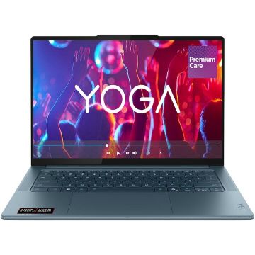 Lenovo Laptop Lenovo Yoga Pro 7 14AKP10, Procesor AMD Ryzen™ AI 7 350, Display 14.5 3K OLED 2944x1840, Memorie RAM 32 GB LPDDR5x, Capacitate 1 TB SSD M.2, Placa grafica integrata AMD Radeon™ 860M Graphics, Free DOS, Tidal Teal