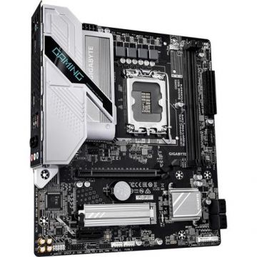 Placa de baza GIGABYTE H810M GAMING WIFI6, LGA1851, DDR5, BT, Wi-Fi, mATX, Negru