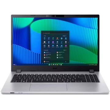 Acer Laptop Acer TravelMate P2 TMP215, Intel Core i5-1334U, 15.6 inch FHD, 8GB RAM, 512GB SSD, Free DOS, Argintiu