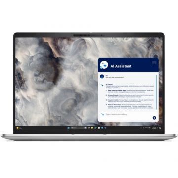 Dell Laptop Dell Pro 16 Plus PB16250, Intel Core Ultra 7 265U, 16 inch WUXGA, 32GB RAM, 1TB SSD, Windows 11 Pro, Argintiu