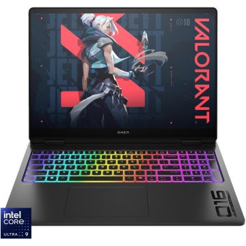 HP Laptop HP Gaming 16'' OMEN MAX 16-ah0003nn, WQXGA OLED 48-240Hz, Procesor Intel® Core™ Ultra 9 275HX (36M Cache, up to 5.40 GHz), 64GB DDR5, 2TB SSD, GeForce RTX 5090 24GB, Free DOS, Negru