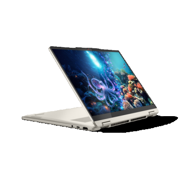 Laptop 2in1 Lenovo Yoga 7 14AKP10 (Procesor AMD Ryzen™ AI 5 340 (16M Cache, up to 4.80 GHz) 14inch WUXGA OLED Touch, 24GB LPDDR5X, 1TB SSD, AMD Radeon 840M, Win 11 Home, Crem)