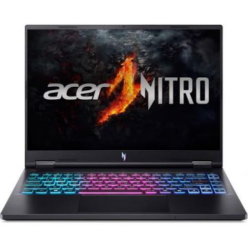 Laptop Gaming Acer Nitro 14 AN14-41 (Procesor AMD Ryzen™ 7 8845HS (16M Cache, up to 5.1 GHz) 14inch WQXGA IPS 120Hz, 32GB LPDDR5X, 1TB SSD, GeForce RTX 4060 @8GB, Negru)