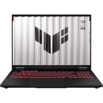 Laptop Gaming ASUS TUF A16 FA608UM-R7165 (Procesor AMD Ryzen™ 7 260 (16M Cache, up to 5.1 GHz), 16inch FHD+ 165Hz, 16GB DDR5, 512GB SSD, NVIDIA GeForce RTX 5060 @8GB, DLSS 3.0, Negru/Gri)