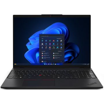 Lenovo Laptop Lenovo ThinkPad L16 Gen 1, Intel Core Ultra 7 155U, 16 WUXGA (1920x1200) IPS antiglare, 16GB RAM, 512GB SSD,  Intel Graphics, No OS, Negru