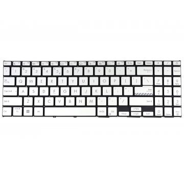 Tastatura Argintie Asus 0KNB0-5803US00 iluminata layout US fara rama enter mic