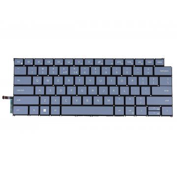 Tastatura Gri Dell 0VN1H2 iluminata layout US fara rama enter mic