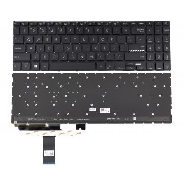 Tastatura Neagra Asus AEXJIU01010 iluminata layout US fara rama enter mic
