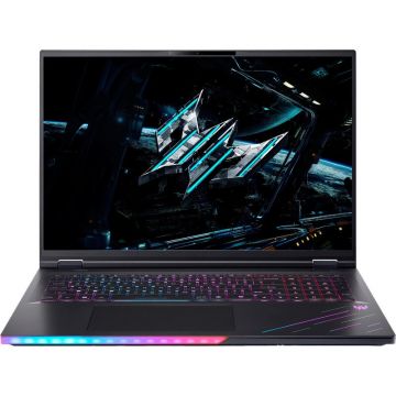 Acer Laptop Acer Gaming Predator Helios 18 AI PH18-73, 18'' , WQUXGA Mini LED 120Hz, Procesor Intel® Core™ Ultra 9 275HX, 64GB DDR5, 2x 1TB SSD, GeForce RTX 5090 24GB, No OS, Negru