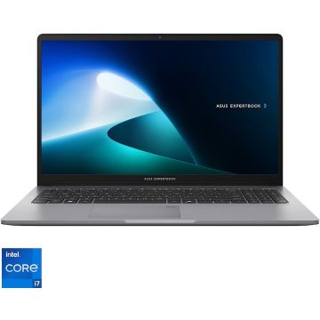 Asus Laptop ASUS ExpertBook P1 P1503CVA, Procesor Intel® Core™ i7-13620H, Display 15.6'' Full HD 1920x1080, IPS, Memorie RAM 16GB DDR5, Capacitate de stocare 1TB SSD, Placa grafica integrata Intel® UHD Graphics, Misty Grey