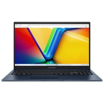 Asus Laptop ASUS Vivobook 15 X1504VA, Display 15.6 FHD 1920x1080, Procesor Intel® Core™ 5 120U, Memorie RAM 16GB DDR4, Capacitate de stocare 512GB SSD, Placa video integrata Intel Graphics, No OS, Albastru