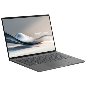 Asus Laptop ASUS Zenbook A14 UX3407QA, Procesor Qualcomm Snapdragon X X1-26-100, 14 WUXGA OLED, 32GB, 1TB SSD, Qualcomm Adreno, Windows 11 Pro, Gri