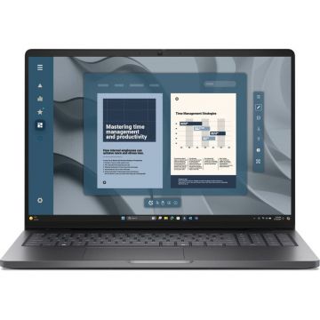 Dell Laptop DELL Pro 16 PC16255, Display 16'' FHD+ 1920 x 1200, Procesor AMD Ryzen™ 5 220, Memorie RAM 16GB DDR5, Capacitate de stocare 512GB SSD, Placa video integrata AMD Radeon 740M, Windows 11 Pro, Magnetite