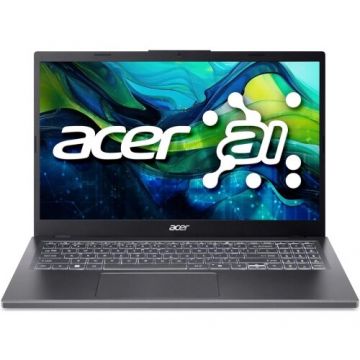 Laptop Aspire 15 FHD 15.6 inch AMD Ryzen 5 8640HS 16GB 512GB SSD Free Dos Steel Gray