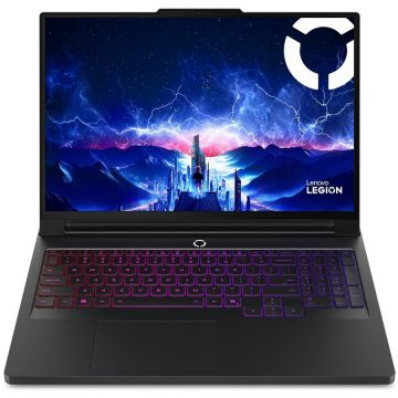 Laptop Legion Pro 7 16IAX10H Intel Core Ultra 9 275HX 16inch WQXGA 64GB DDR5-SDRAM 1TB SSD NVIDIA GeForce RTX 5080 Wi-Fi 7 (802.11be) Windows 11 Home Negru