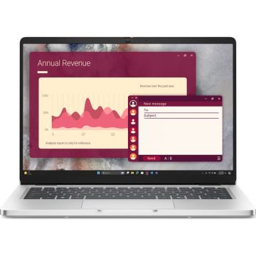 Laptop Pro 14 PC14250 14 inch FHD+ Intel Core Ultra 7 255U 16GB DDR5 512GB SSD Windows 11 Pro 3Yr ProS Platinum Silver