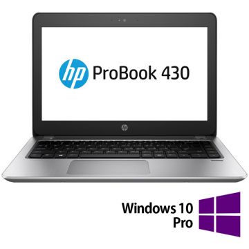 Laptop Refurbished ProBook 430 G4 HD 13.3 inch Intel Core i5-7200U 8GB 128GB SSD Windows 10 Pro Silver