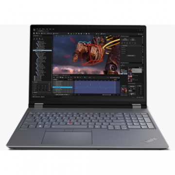 Laptop ThinkPad P16 G2 WQUXGA 16 inch Intel Core i9-13980HX 64GB 2TB PCIe RTX 4000 Ada Windows 11 Black Grey