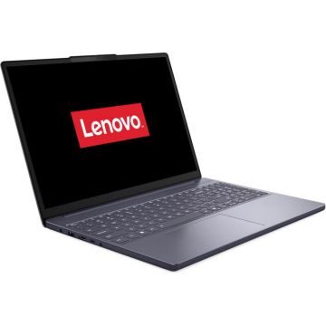 Lenovo Laptop Lenovo IdeaPad Slim 3 15ARP10, Display 15.3 WUXGA 1920x1200, IPS, Procesor AMD Ryzen™ 5 7535HS, Memorie RAM 24 GB, Capacitate de stocare 512 GB SSD M.2, Placa video integrata AMD Radeon 660M Graphics, Free DOS, Gri