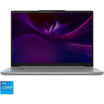 Lenovo Laptop Lenovo IdeaPad Slim 5 14IRH10, Procesor Intel® Core i5-13420H, Display 14'' WQXGA 1920x1200, IPS, Memorie RAM 16GB DDR5, Capacitate de stocare 1TB SSD, Placa grafica integrata Intel® UHD Graphics, NO OS, Gri