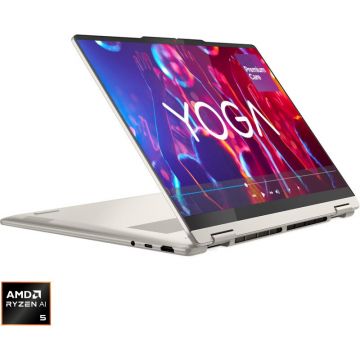 Lenovo Laptop Lenovo Yoga 7 2-in-1 14AKP10, Display 14'' WUXGA 1920 x 1200 OLED, Touch, Procesor AMD Ryzen™ AI 5 340, Memorie RAM 24GB LPDDR5X, Capacitate de stocare 1TB SSD, Placa video integrata AMD Radeon 840M, Windows 11 Home, Seashell