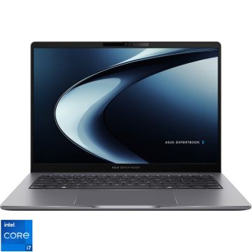 Laptop ASUS 14'' ExpertBook P3 P3405CVA, WQXGA 144Hz, Procesor Intel® Core™ i7-13620H (24M Cache, up to 4.90 GHz), 16GB DDR5, 1TB SSD, Intel UHD, No OS, Misty Grey