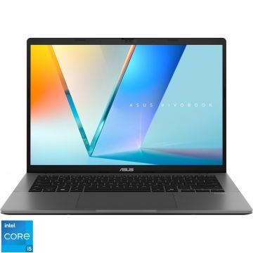 Laptop ASUS 14'' Vivobook S14 S3407VA, WUXGA, Procesor Intel® Core™ i5-13420H (12M Cache, up to 4.60 GHz), 16GB DDR5, 1TB SSD, Intel UHD, No OS, Matte Gray