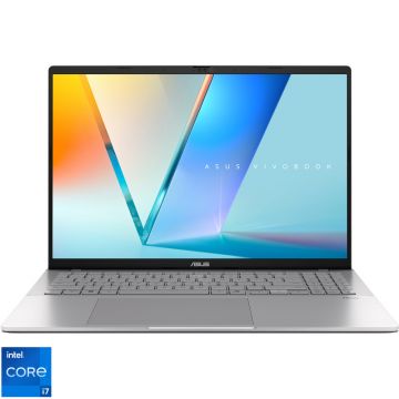 Laptop ASUS 16'' Vivobook S16 S3607VA, WUXGA 144Hz, Procesor Intel® Core™ i7-13620H (24M Cache, up to 4.90 GHz), 16GB DDR5, 1TB SSD, Intel UHD, No OS, Cool Silver