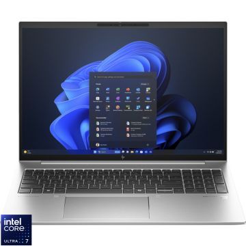 Laptop HP 16'' EliteBook 860 G11, WUXGA IPS, Procesor Intel® Core™ Ultra 7 155H (24M Cache, up to 4.80 GHz), 16GB DDR5, 1TB SSD, Intel Integrated Graphics, Win 11 Pro, Silver