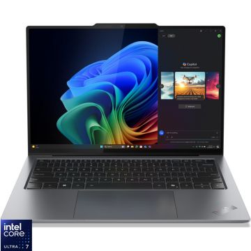 Laptop Lenovo 14'' ThinkPad X9-14 Gen 1, 2.8K OLED 30-120Hz Touch, Procesor Intel® Core™ Ultra 7 258V (12M Cache, up to 4.80 GHz), 32GB LPDDR5X, 2TB SSD, Intel Arc 140V, Win 11 Pro, Grey