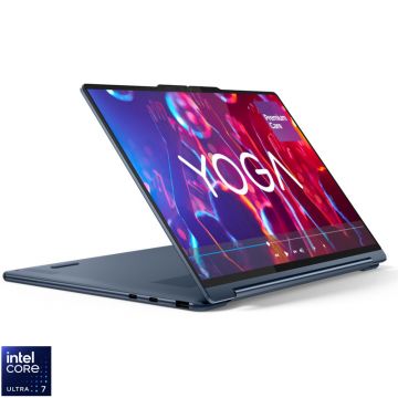 Laptop Lenovo 14'' Yoga 9 2-in-1 14ILL10, 2.8K OLED 120Hz Touch, Procesor Intel® Core™ Ultra 7 258V (12M Cache, up to 4.80 GHz), 32GB LPDDR5X, 1TB SSD, Intel Arc 140V, Win 11 Home, Cosmic Blue, 3Yr Onsite Premium Care