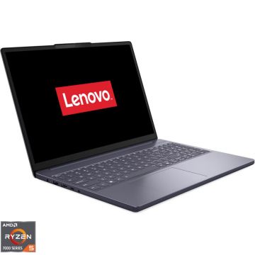Laptop Lenovo 15.3'' IdeaPad Slim 3 15ARP10, WUXGA IPS, Procesor AMD Ryzen™ 5 7535HS (16M Cache, up to 4.55 GHz), 24GB DDR5, 1TB SSD, AMD Radeon 660M, No OS, Luna Grey