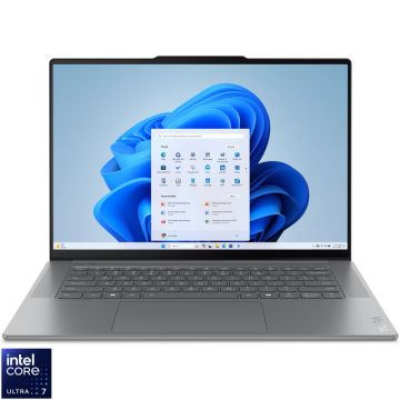 Laptop Lenovo 15.3'' Yoga Slim 7 15ILL9, 2.8K OLED 120Hz, Procesor Intel® Core™ Ultra 7 258V (12M Cache, up to 4.80 GHz), 32GB LPDDR5X, 1TB SSD, Intel Arc 140V, Win 11 Home, Luna Grey