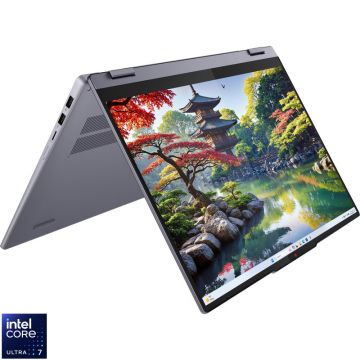 Laptop Lenovo 16'' IdeaPad 5 2-in-1 16IAL10, WUXGA IPS Touch, Procesor Intel® Core™ Ultra 7 255H (24M Cache, up to 5.10 GHz), 16GB LPDDR5X, 1TB SSD, Intel Arc 140T, Win 11 Home, Luna Grey