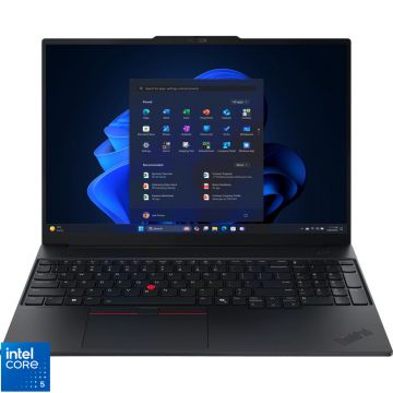 Laptop Lenovo 16'' ThinkPad E16 Gen 3, WUXGA IPS, Procesor Intel® Core™ 5 210H (12M Cache, up to 4.80 GHz), 16GB DDR5, 512GB SSD, Intel Graphics, Win 11 Pro, Black