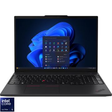 Laptop Lenovo 16'' ThinkPad T16 Gen 4, WUXGA IPS, Procesor Intel® Core™ Ultra 5 225U (12M Cache, up to 4.80 GHz), 32GB DDR5, 1TB SSD, Intel Graphics, Win 11 Pro, Black