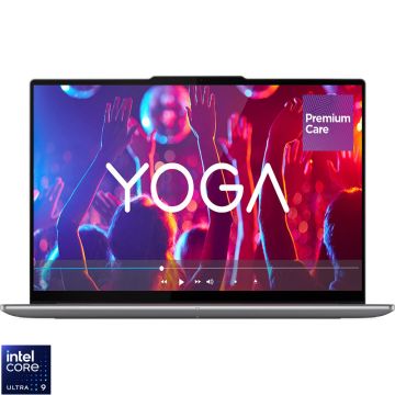 Laptop Lenovo 16'' Yoga Pro 9 16IAH10, 3.2K OLED 120Hz Touch, Procesor Intel® Core™ Ultra 9 285H (24M Cache, up to 5.40 GHz), 64GB LPDDR5X, 2x 1TB SSD, GeForce RTX 5070 8GB, Win 11 Home, Luna Grey, 3Yr Onsite Premium Care