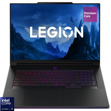 Laptop Lenovo Gaming 18'' Legion 9 18IAX10, WQUXGA IPS 240Hz, 3D display (1920x1200), Procesor Intel® Core™ Ultra 9 275HX (36M Cache, up to 5.40 GHz), 192GB DDR5, 2TB + 2TB SSD, GeForce RTX 5090 24GB, Win 11 Pro, Eclipse Black, 3Yr Onsite Premium ...