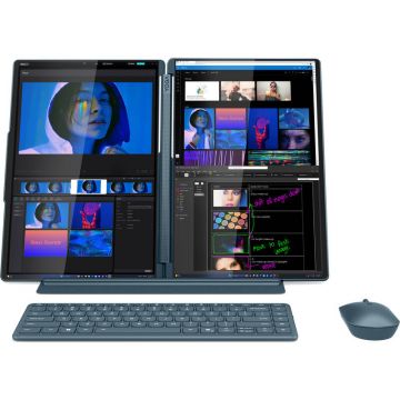 Laptop Yoga Book 9 14IAH10 2.8K OLED Touch 120Hz Intel Core Ultra 9 285H 32GB LPDDR5X 1TB SSD Windows 11 Home Tidal Teal