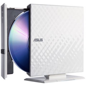 Unitate optica notebook ASUS SDRW-08D2S-U/LITE White USB 2.0, compatibil cu Windows si Mac OS