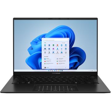 Laptop ASUS 14'' Zenbook 14 OLED UM3406KA, 3K 120Hz, Procesor AMD Ryzen™ Al 7 350 (16M Cache, up to 5.0 GHz), 32GB LPDDR5X, 1TB SSD, AMD Radeon 860M, Win 11 Pro, Jade Black