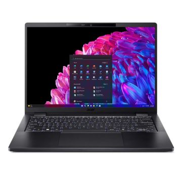 Acer Laptop Acer TravelMate P6 TMP614-73-TCO, Procesor Intel Core Ultra 7 155H, Diaplay 35.6 cm (14) HD 2880 x 1800, 2.8K, Memorie RAM 32 GB LPDDR5x-SDRAM, Capacitate de stocare 1 TB SSD, Placa video integrata Intel® Arc™ Graphics, Windows 11 Pro, Negru
