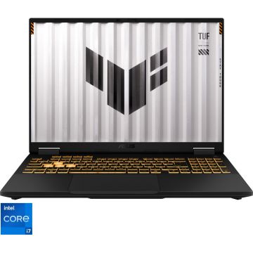 Asus Laptop ASUS Gaming TUF F16 FX608JPR, Display 16'' FHD+ (1920x1200), Procesor Intel® Core™ i7 14650HX, Memorie RAM 32GB DDR5, Capacitate de stocare 1TB SSD, Placa video dedicata NVIDIA GeForce RTX 5070 8GB, No OS, Gri