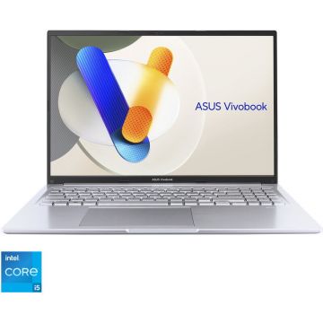 Asus Laptop ASUS Vivobook 16 X1605VA, Display 16'' WUXGA (1920 x 1200), Procesor Intel® Core™ i5-13420H, Memorie RAM 16GB DDR4, Capacitate de stocare 512GB SSD, Placa video integrata Intel UHD, No OS, Argintiu