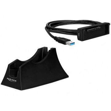 Delock Docking Station SATA HDD 2.5/3.5 la USB 3.0, Delock 61858
