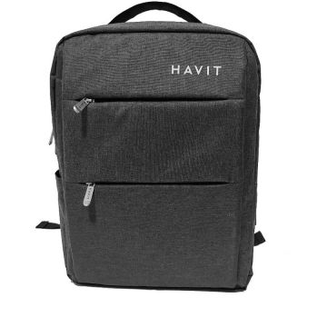 HAVIT Rucsac Laptop HAVIT H0026, Rezistent la abraziune si rupere, Port USB, 340x120x430 mm, Negru